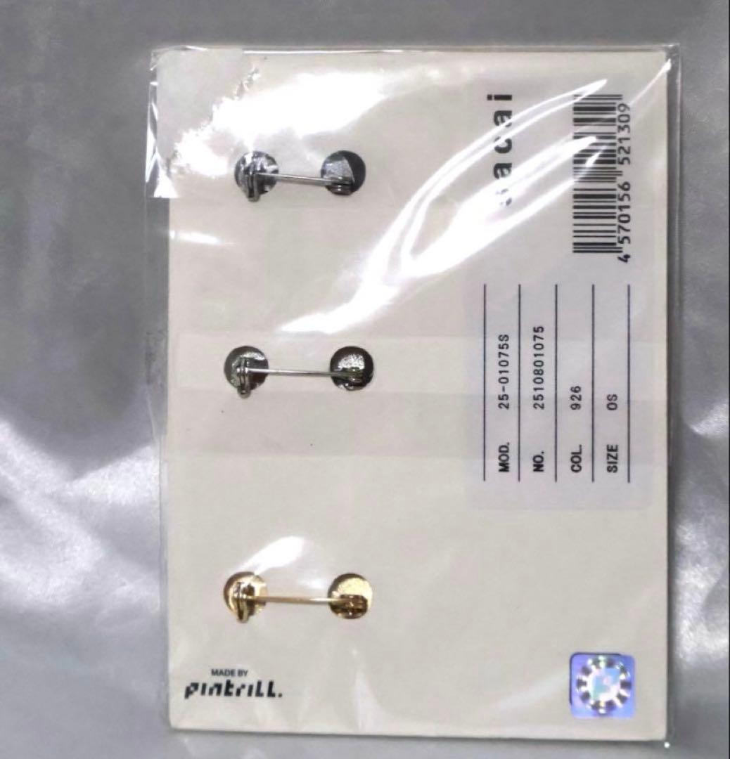 週末セール【sacai x levi's】サカイ　リーバイス　ピンズ　シルバー