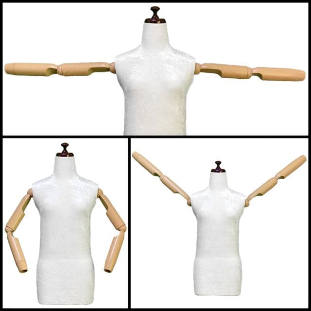 和装トルソー可動腕ブラック　着付け練習用ボディ　和装ボディ　着付けマネキン腕付き