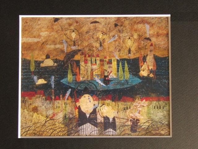 村岡顕美、ゆめ・・・、希少な額装用画集より、新品高級額装付、状態良好