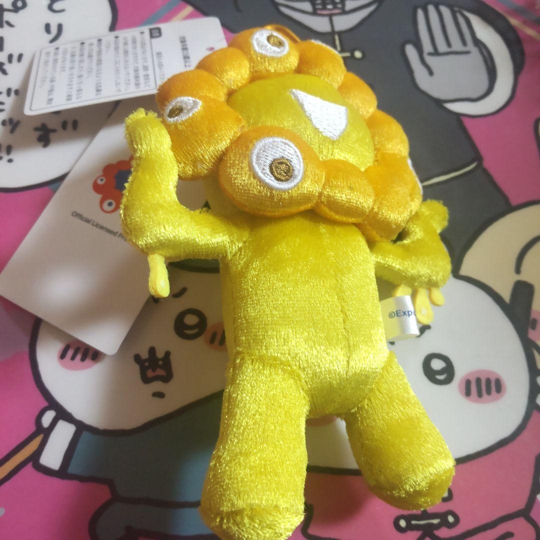レア タグ付き ミャクミャク カラビナ付きマスコット ゴールド 立ち