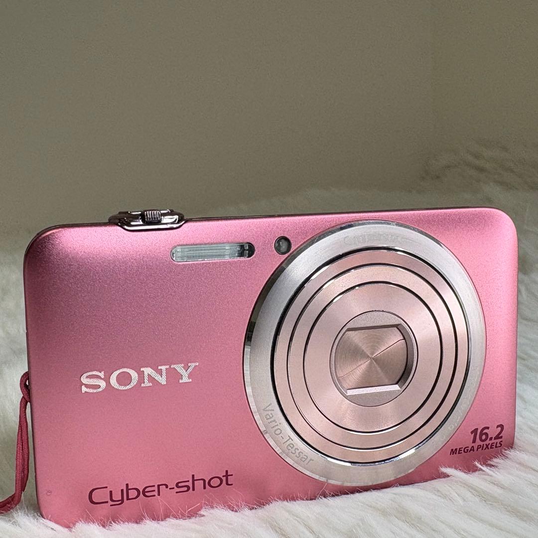 美品　SONY カメラ　DSC-WX30 充電器　箱　ピンク　コンデジ　動作品