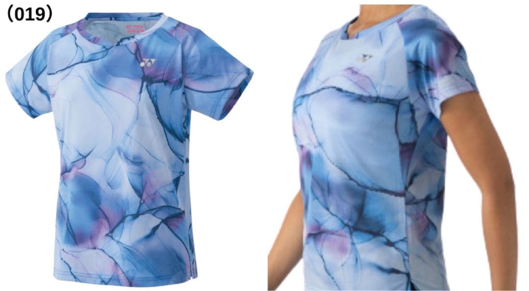 ヨネックステニスベリークールゲームシャツブルーOバドミントンレディースアドミラル