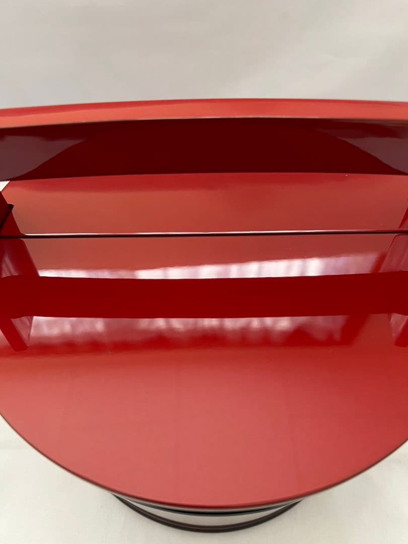 朱塗 黒筋 手桶 水指 塗師 林照峰 茶道具