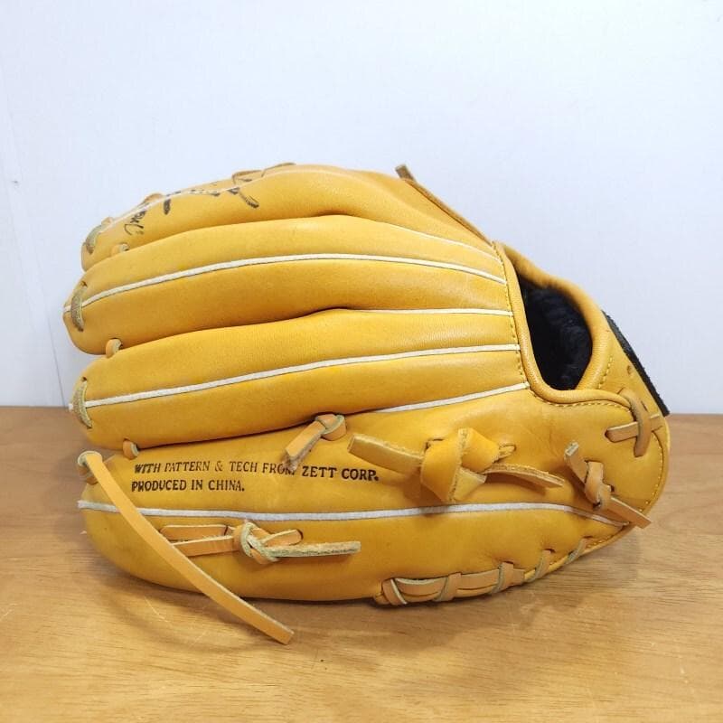 ZETT ゼット スリンガー2 旧ラベル サイン書き込み 内野用 軟式グローブ