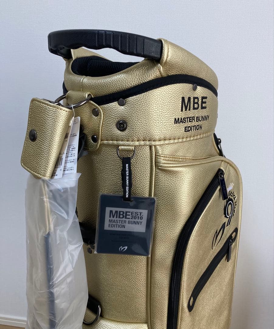 新品 パーリーゲイツ マスターバニー 【原プロアイコン】キャディバッグ 金