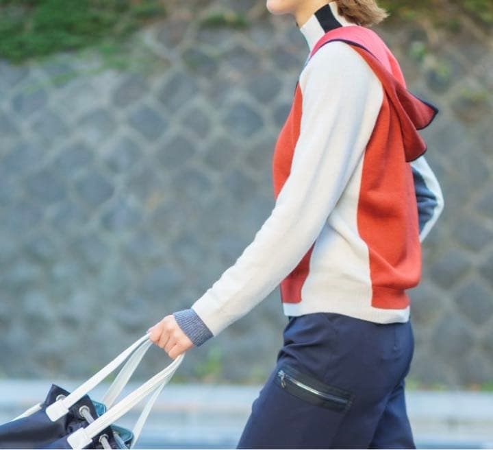 ♡新品タグ付♡ランバンスポールニットブルゾン/サイズ42