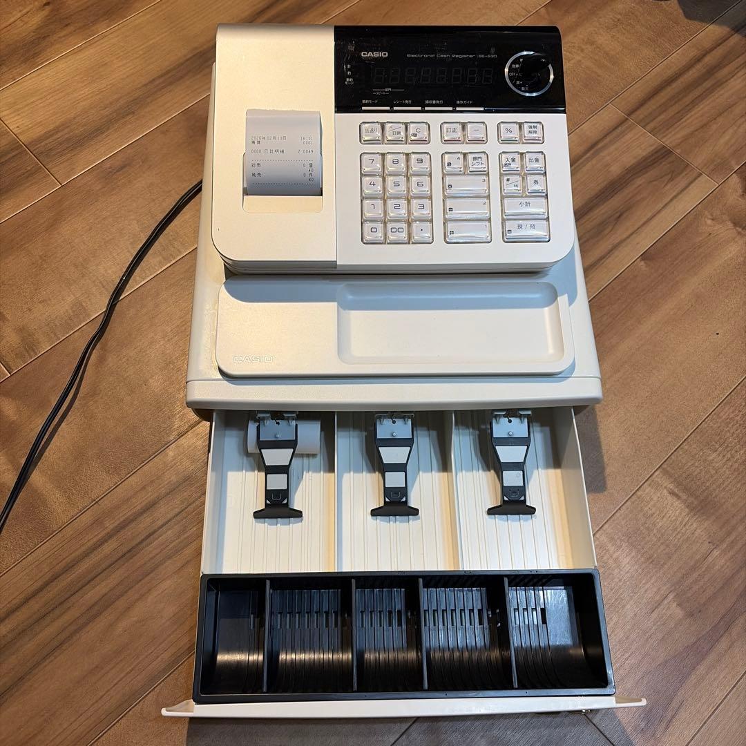 訳ありのため激安！CASIO SE-S30 電子レジスター ホワイト