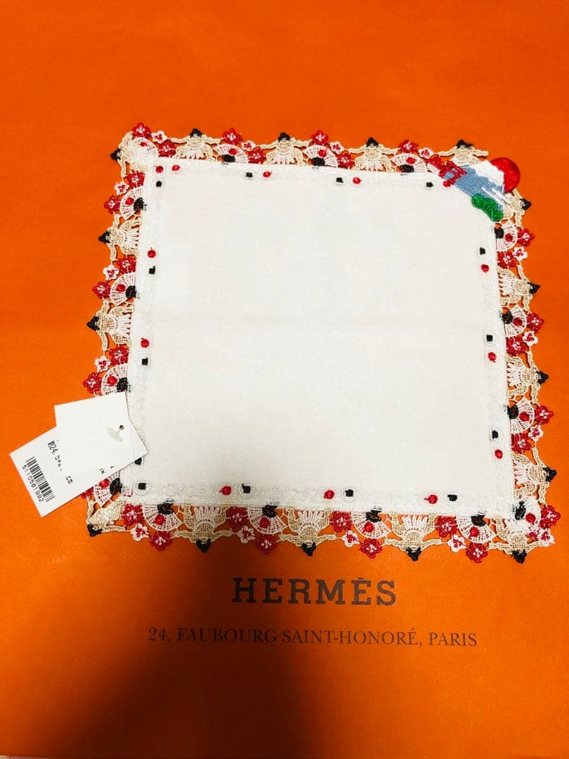 【新品未使用】近沢レース　タオルハンカチ　和レース5枚セット