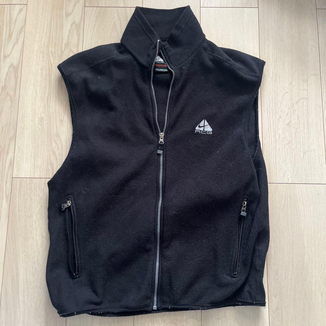 最終値下げ　NIKE ACG XL 黒 フリース ベスト