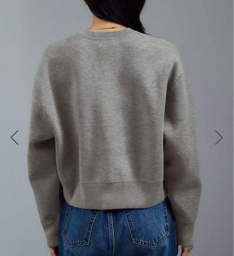 SALON adam et ropé スウェットライクメタルボタンカーディガン