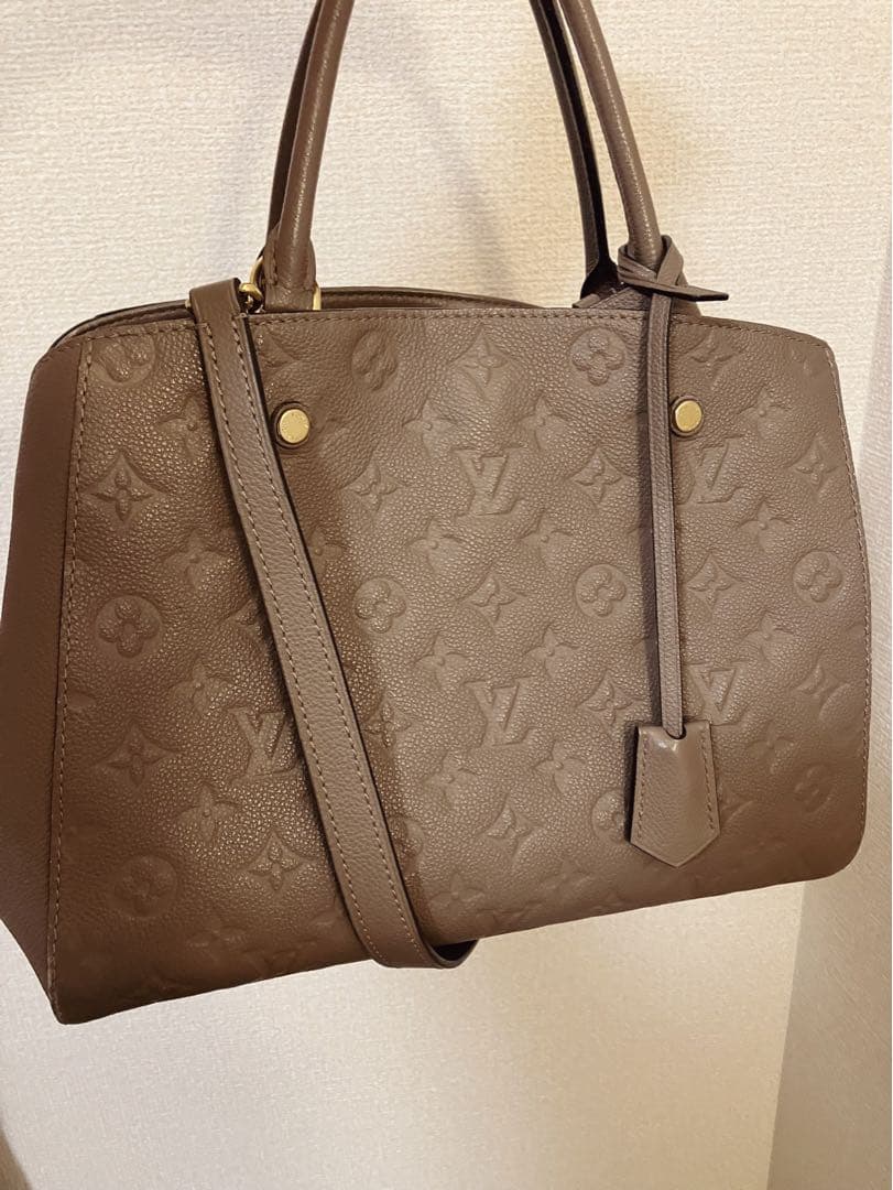 訳あり美品　正規品 LOUIS VUITTON モンテーニュMM トープ