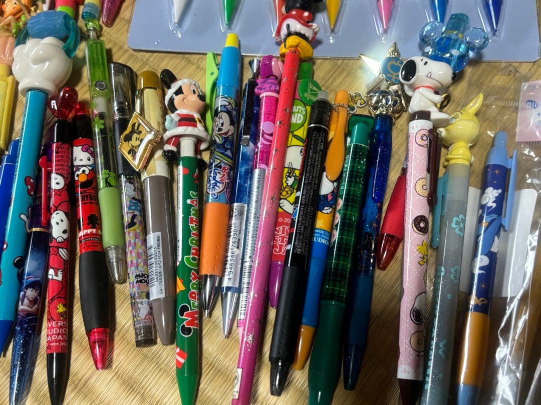 【ボールペン、シャーペン】まとめ売り　大量！キャラクターもの　ディズニー　USJ
