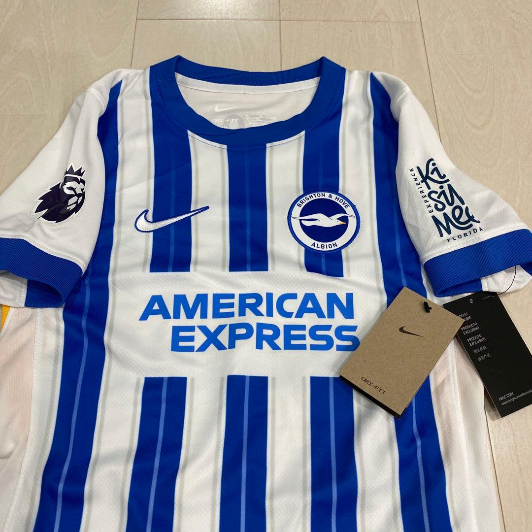 新品（大人用　Ｌ）ブライトン２２三笘薫選手 公式ユニホーム（Nike正規品）