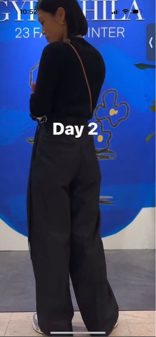 ニャンちゅう様☆gypsohilaジプソフィアムービングチノパンツブラック34