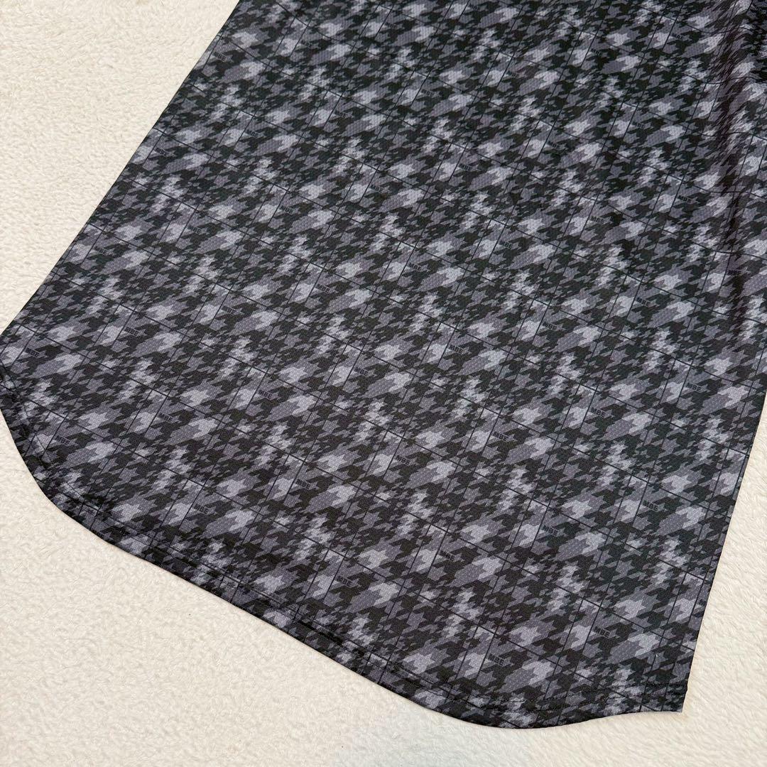 新品 MASTER BUNNY カッターシャツ ゴルフ 千鳥格子 刺繍 ロゴ