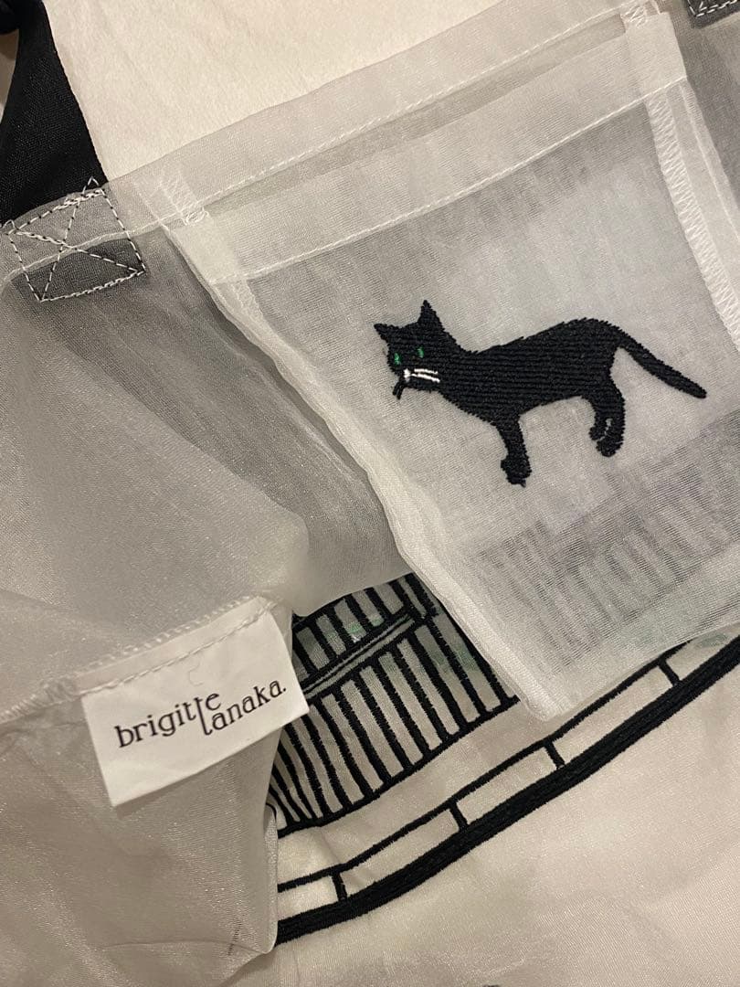 カフェロッタ brigitte tanaka オーガンジーバッグ