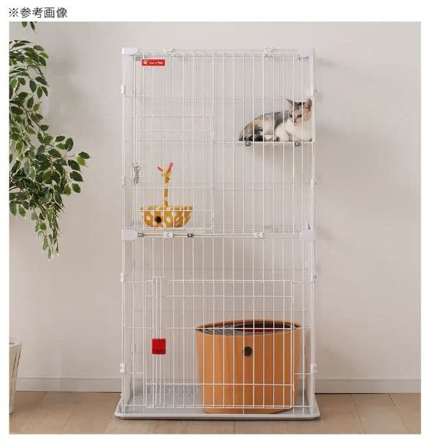 アイリスオーヤマ スリムキャットケージ2段