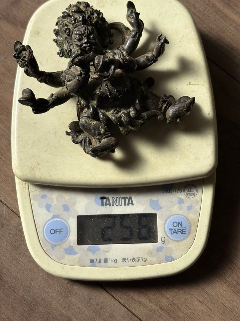 チベット仏教 マハーカーラ像　旧藏 清時代 古銅製