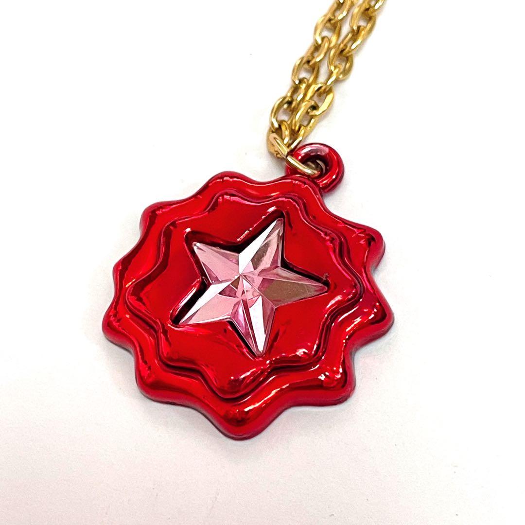 セボンスター 赤メッキ 星 薄ピンク石 昔