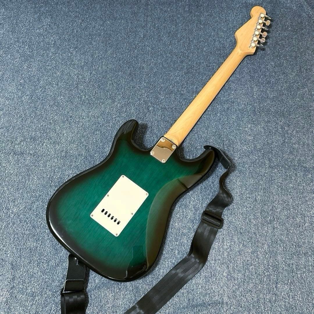 SELDERセルダー　グリーン エレキギター サンバースト