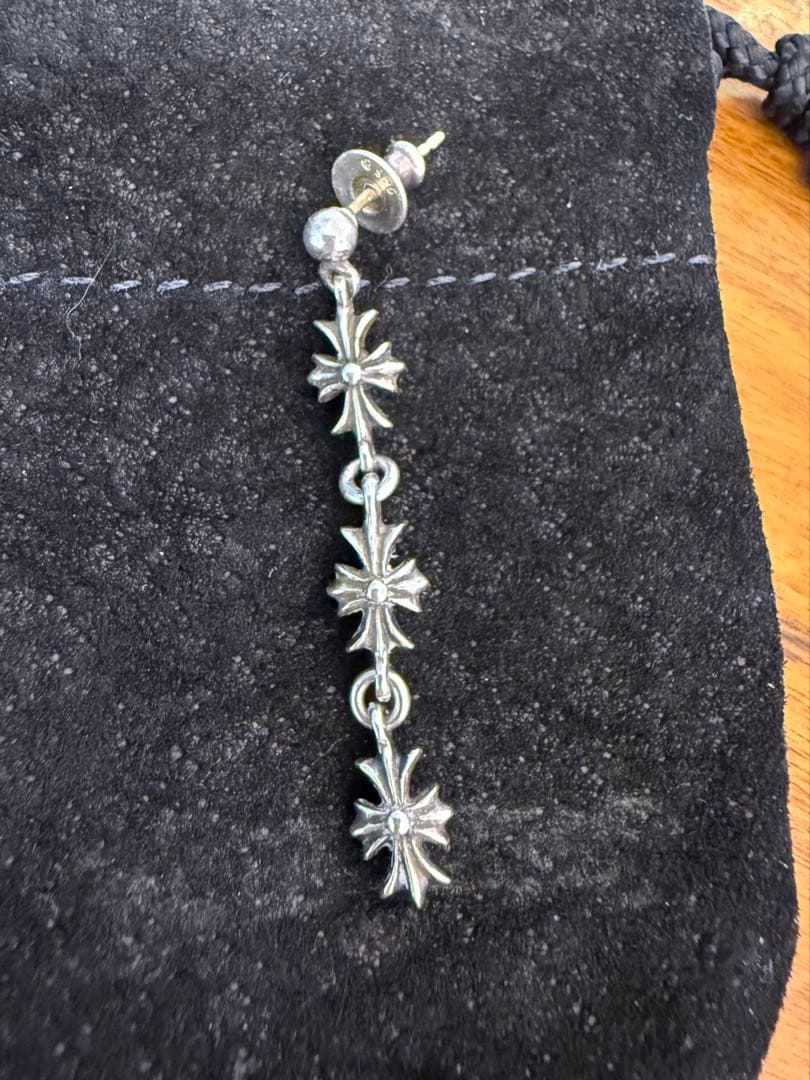 クロムハーツ　タイニーEドロップピアス　CHプラスTINYE