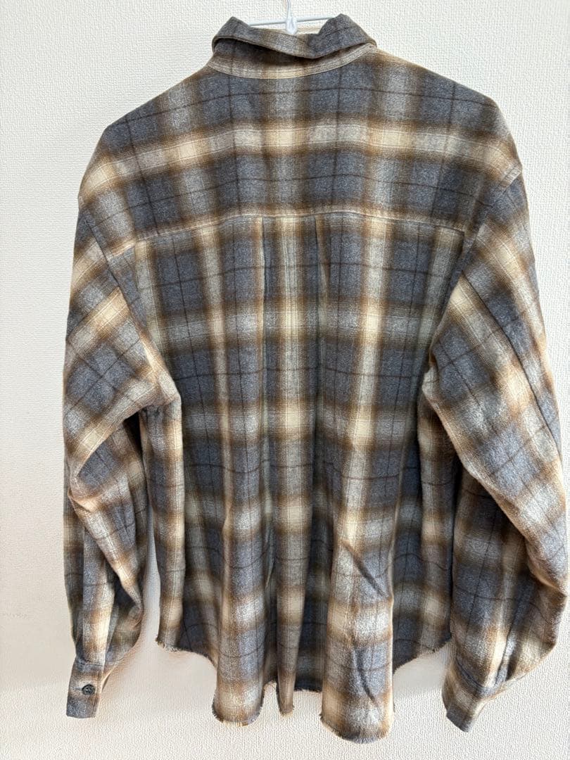 極美品✨️【Whim Gazette】シャギー チェック シャツ サイズフリー