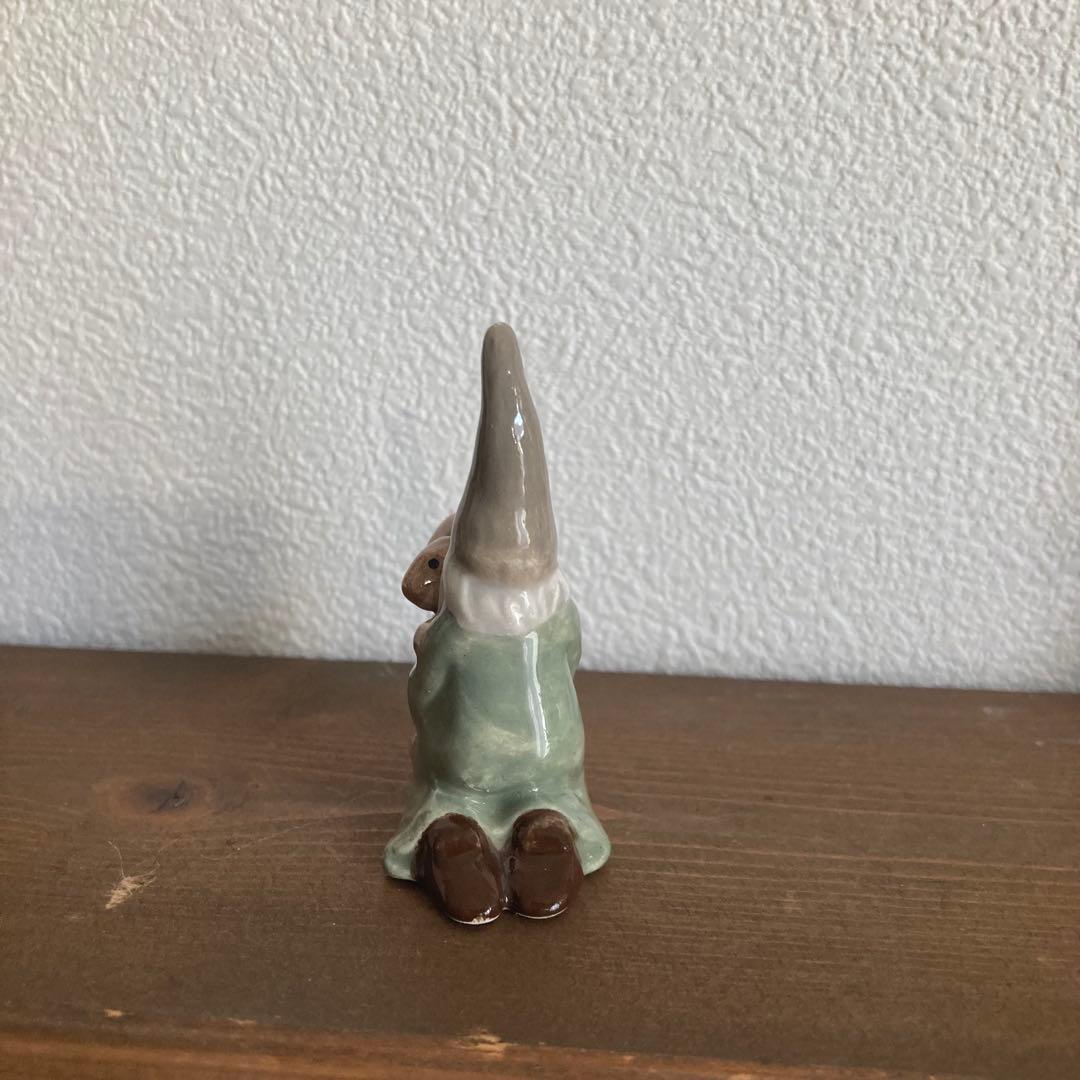 北欧ヴィンテージ【珍】優しいお色味のトムテたち（リス/ウサギ/ハリネズミ）セット