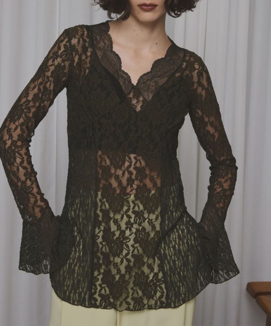 トップス Ameri COMBINATION LACE TOP