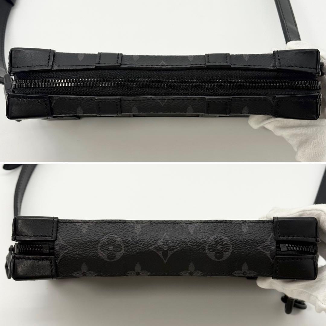 ✨極美品IC内蔵✨ルイヴィトン モノグラム エクリプス ソフトトランク バッグ黒