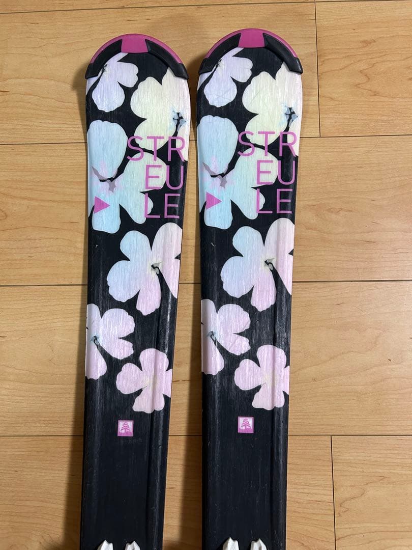 STREULE シュトロイレ スキー板 ジュニア130 ビンディング、ケース付き