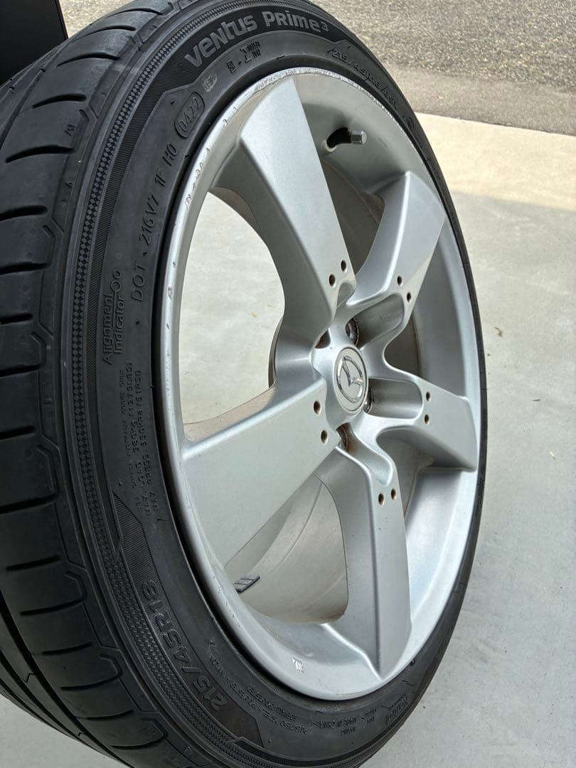 hn22s①RX-8 純正ホイール+タイヤ　２本セット