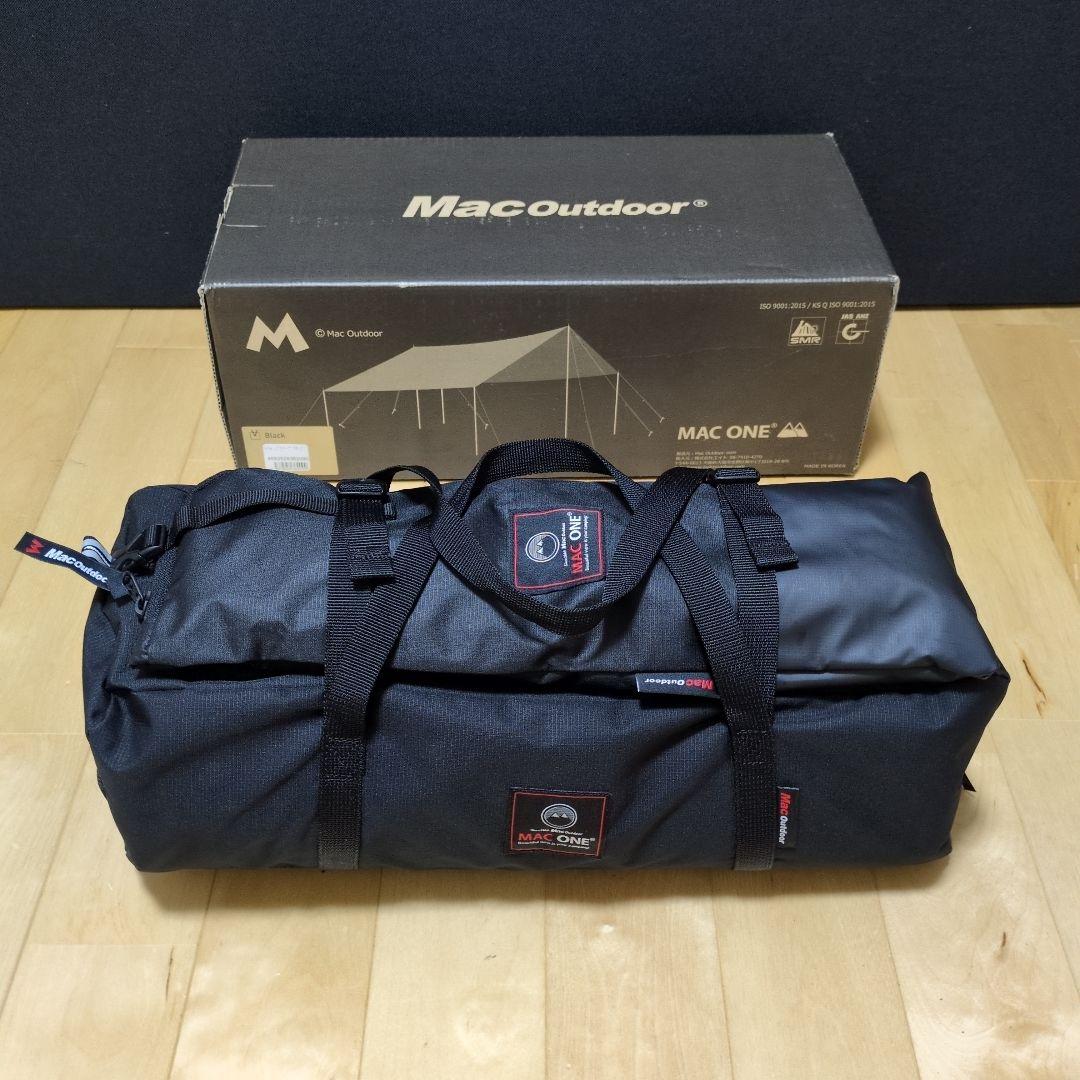 マックワン　レクタ タープ L ブラック Macone