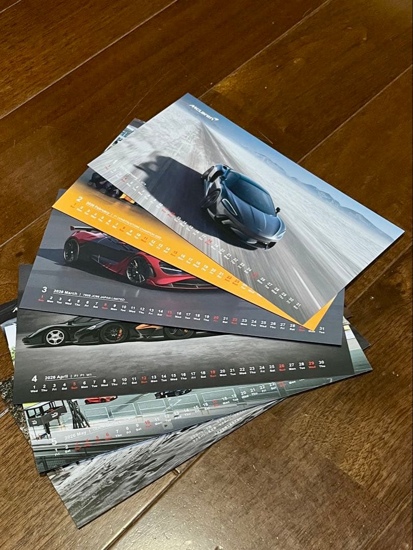 マクラーレン 2026年 卓上カレンダー