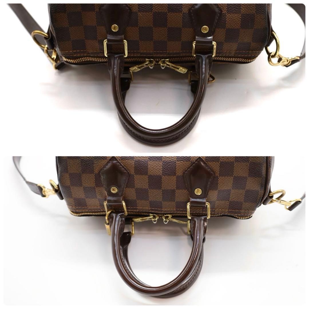 【美品】ヴィトン　スピーディ・バンドリ―エール25 ダミエ　エベヌ　ハンドバッグ