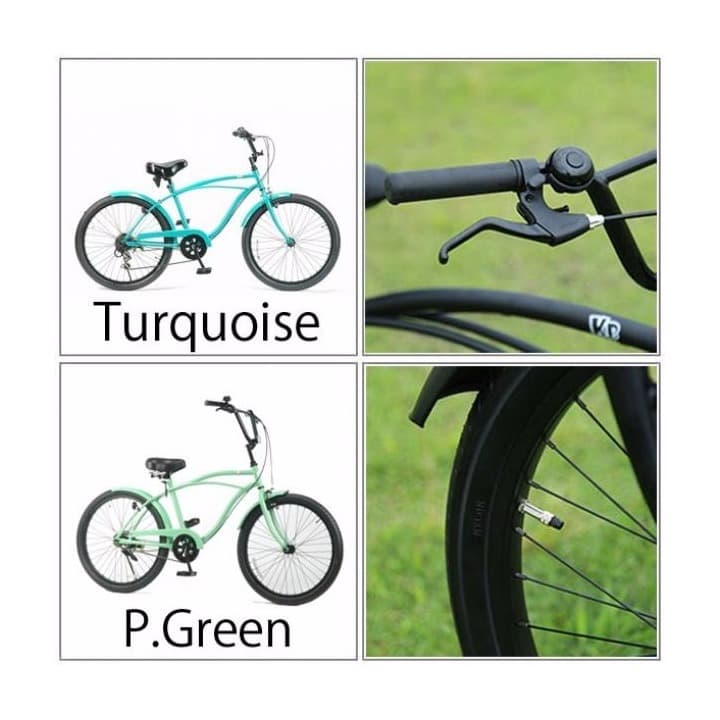 【完全組立配送】ビーチクルーザー KB 24インチ BMXハンドル仕様