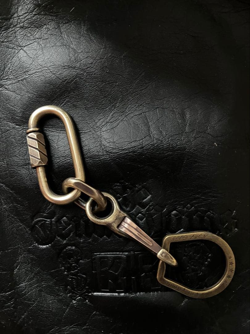 ブラス製刻印入りカラビナ　north&juddナスカン　ホースシューキーリング