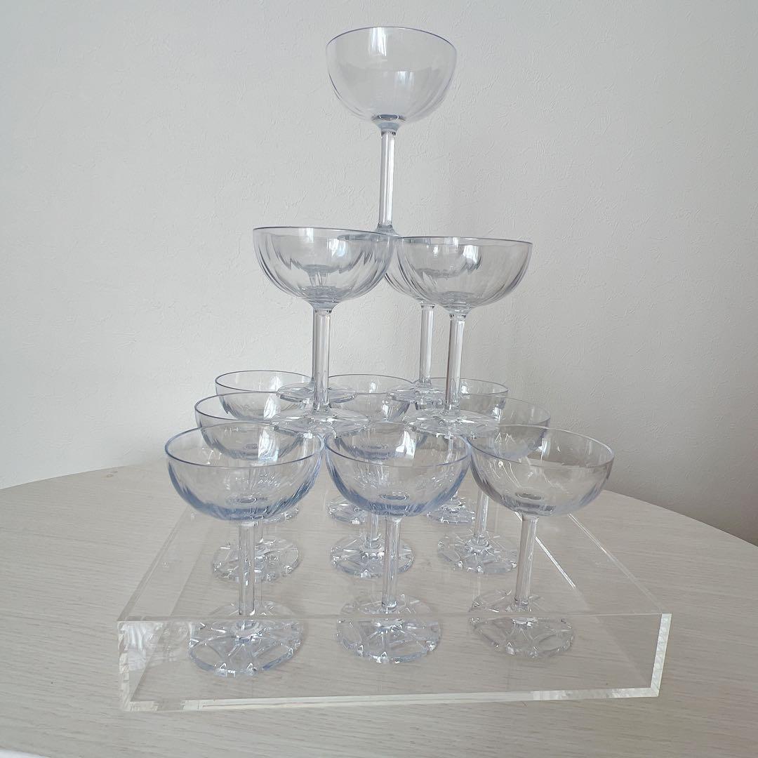 シャンパンタワー4段用30脚　3段&4段&円形トレーセット