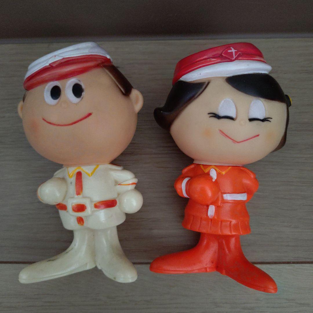 昭和レトロ　グリコ　ミリタリー人形　ソフビ