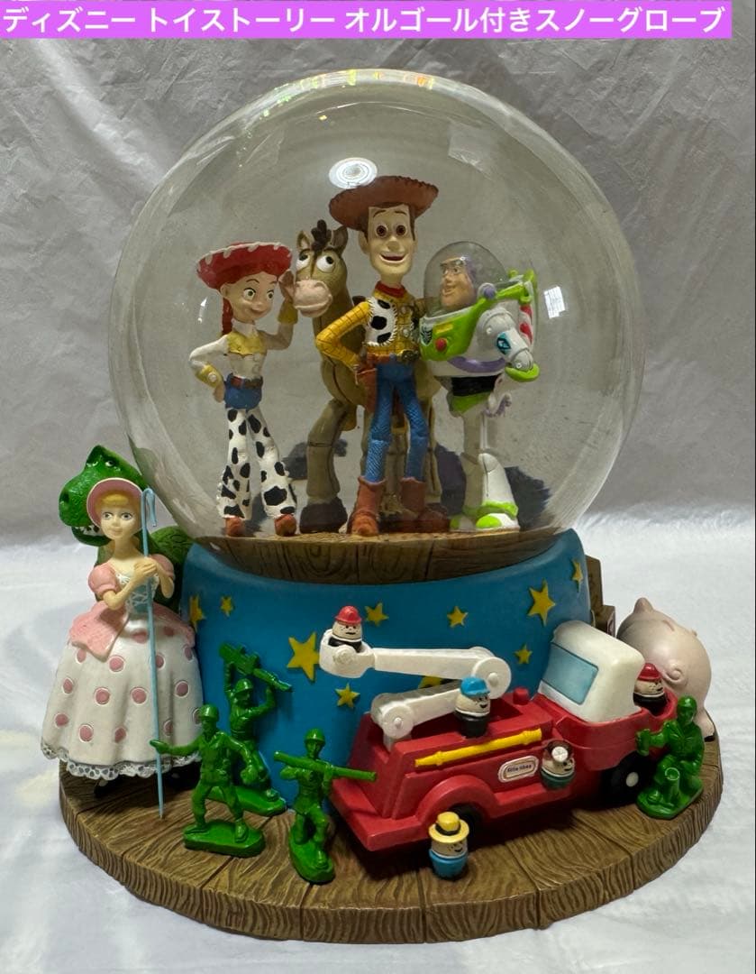 ディズニー トイストーリー オルゴール付きスノーグローブ