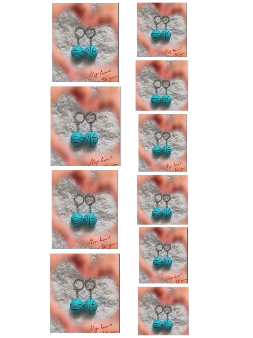 3D バスケットボールキーホルダー 20個セット