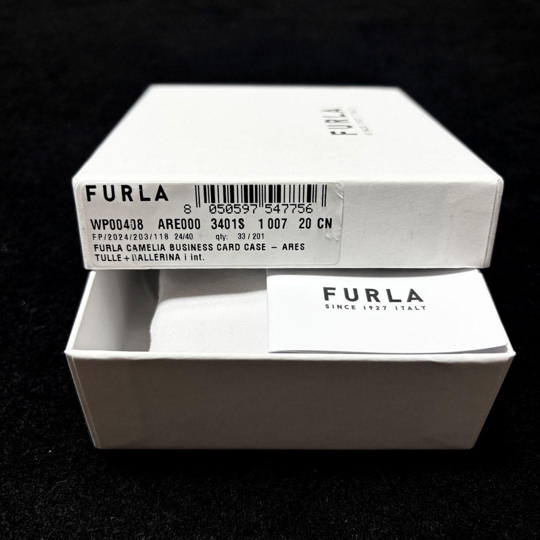 き*よ様 未使用　FURLA ピンク レザー 名刺入れ　カードケース