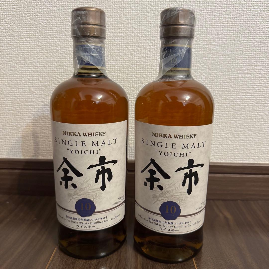 終売品 NIKKA 余市 10年 700ml シングルモルト 2本セット ニッカ