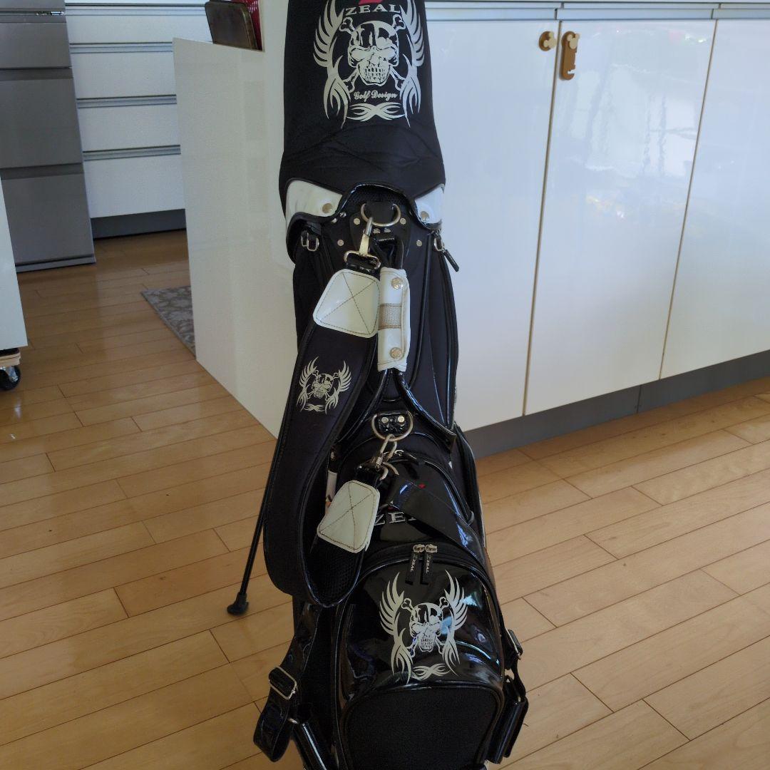ZEAL❗️カッコイイ❗️ スタンドゴルフバッグ 黒