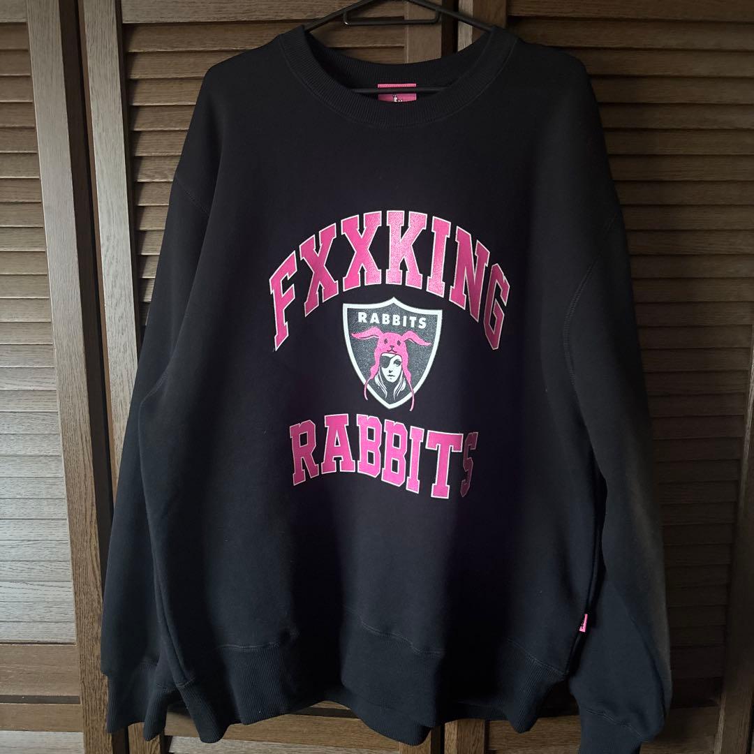 FXXKING RABBITS スウェット Lサイズ 黒FR2梅