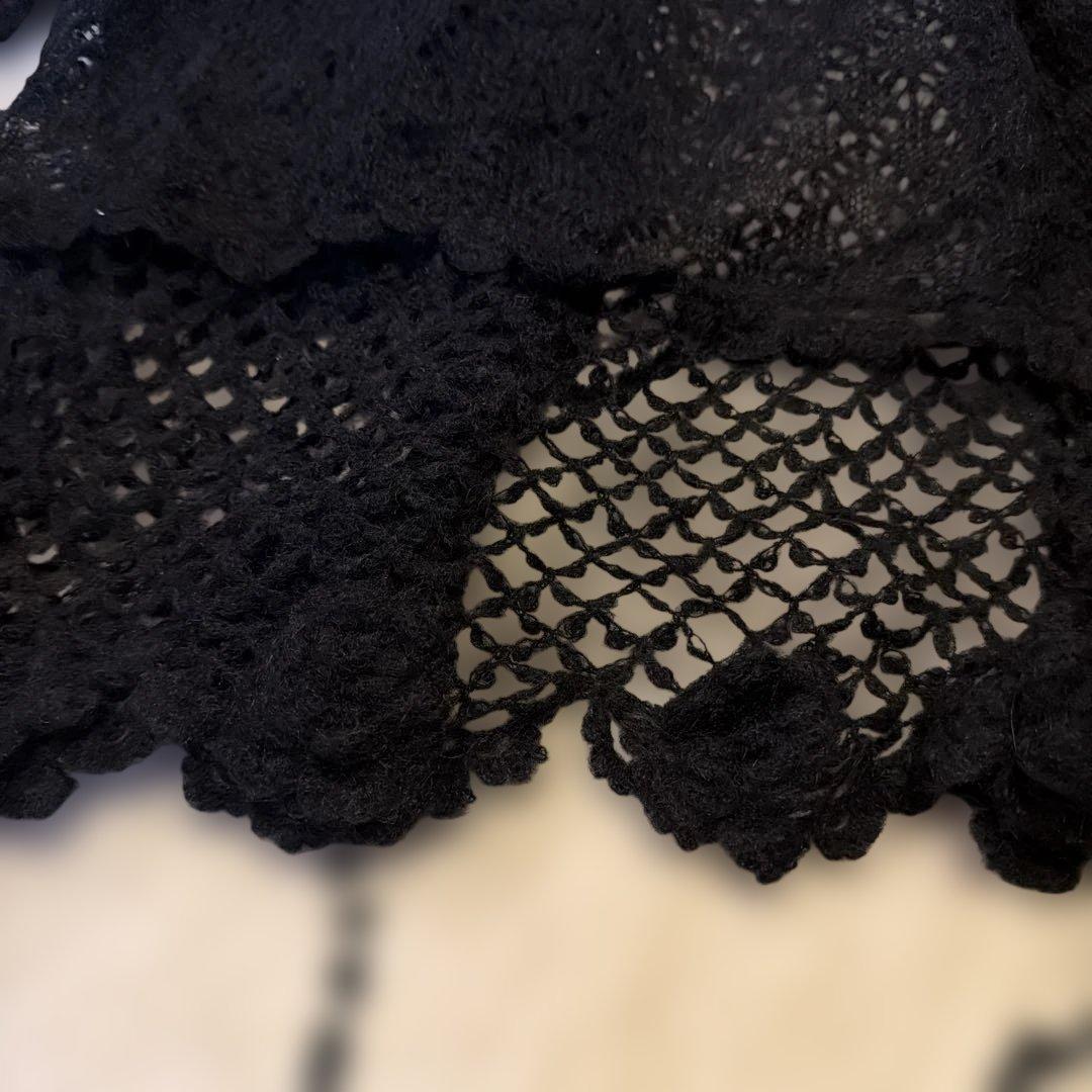 マーガレットカーディガン　黒