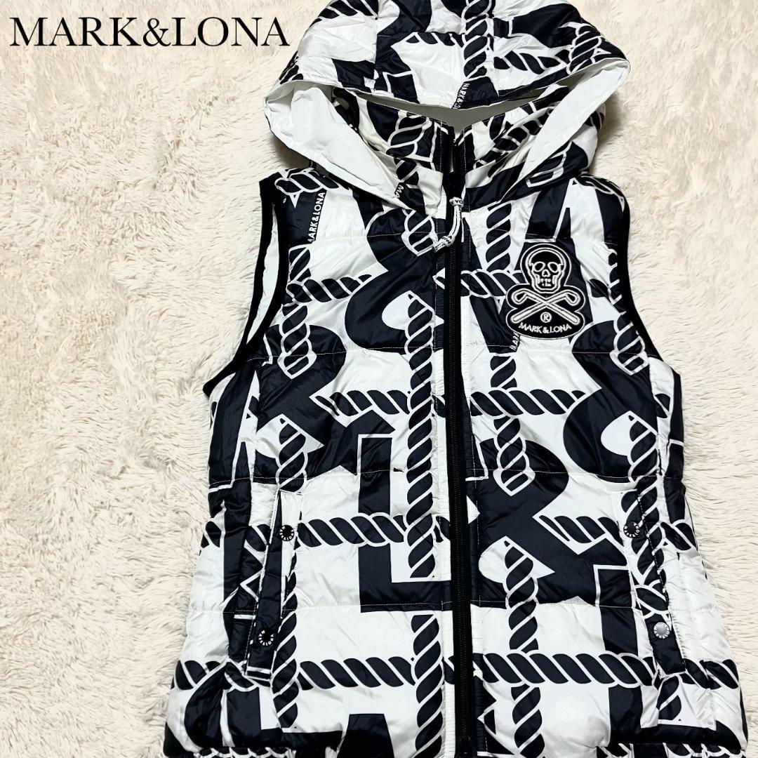 極美品✨ MARK&LONA 2way リバーシブル 中綿ベスト フード収納可