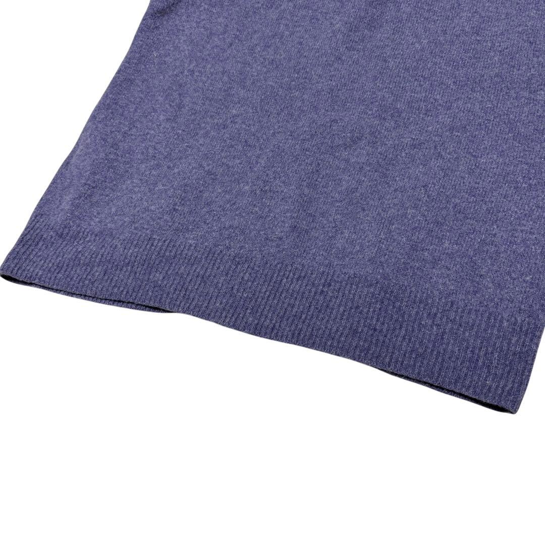 美品 ポロラルフローレン 現行タグ ポニー ハーフジップ ニット パープル