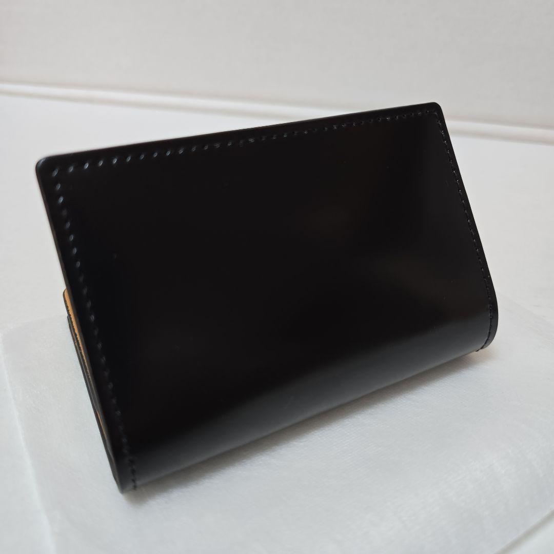 Hushtugハッシュタグ　コードバンカードケース 　ブラック