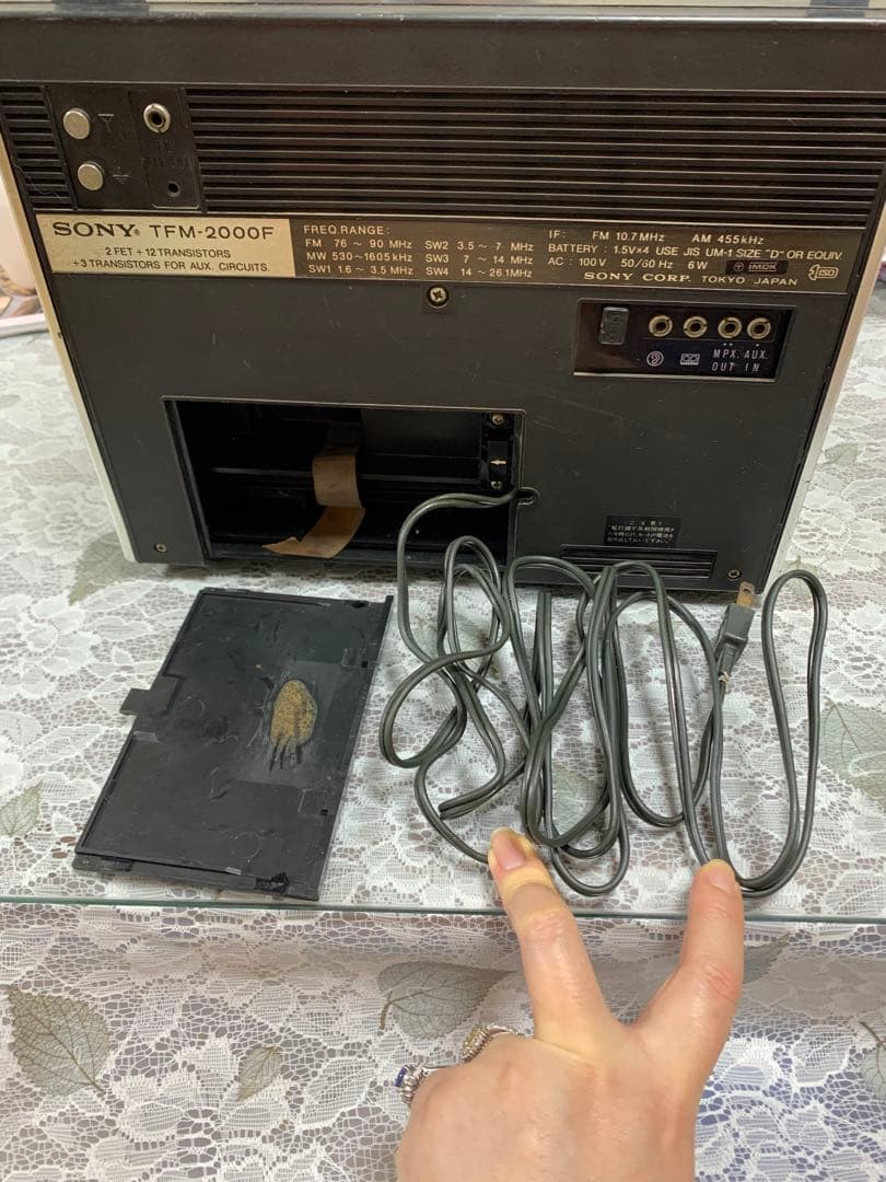 SONY TFM-2000F ワイドFM （通電のみ確認）