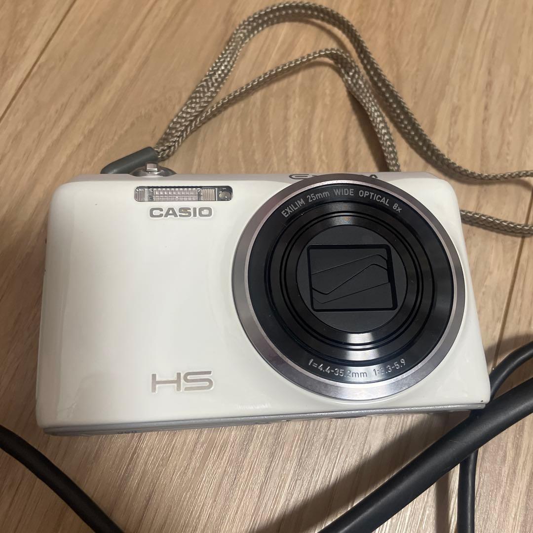 【動作確認済】CASIO EXILIM ホワイト コンパクトデジタルカメラ